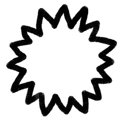 Naklejka premium 吹き出しフレームのイラスト素材