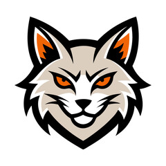 Fototapeta premium Cat head mascot logo design vector