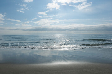大森浜から眺める津軽海峡