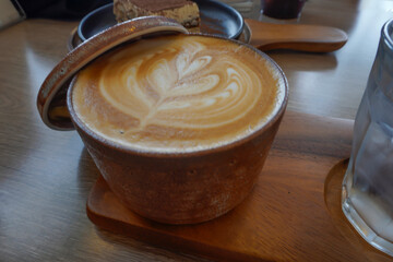 A delicious, rich, and flavorful hot latte.