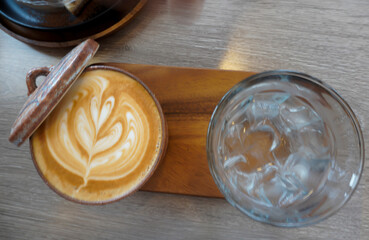 A delicious, rich, and flavorful hot latte.