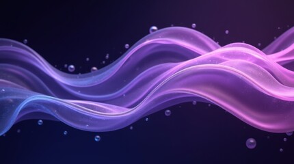 Modern Iridescent Silk Waves with Glassy Effect