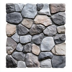 Fototapeta premium Grey and Brown Stone Wall Texture Background