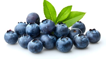 Fototapeta premium Fresh Blueberries isolated on white background