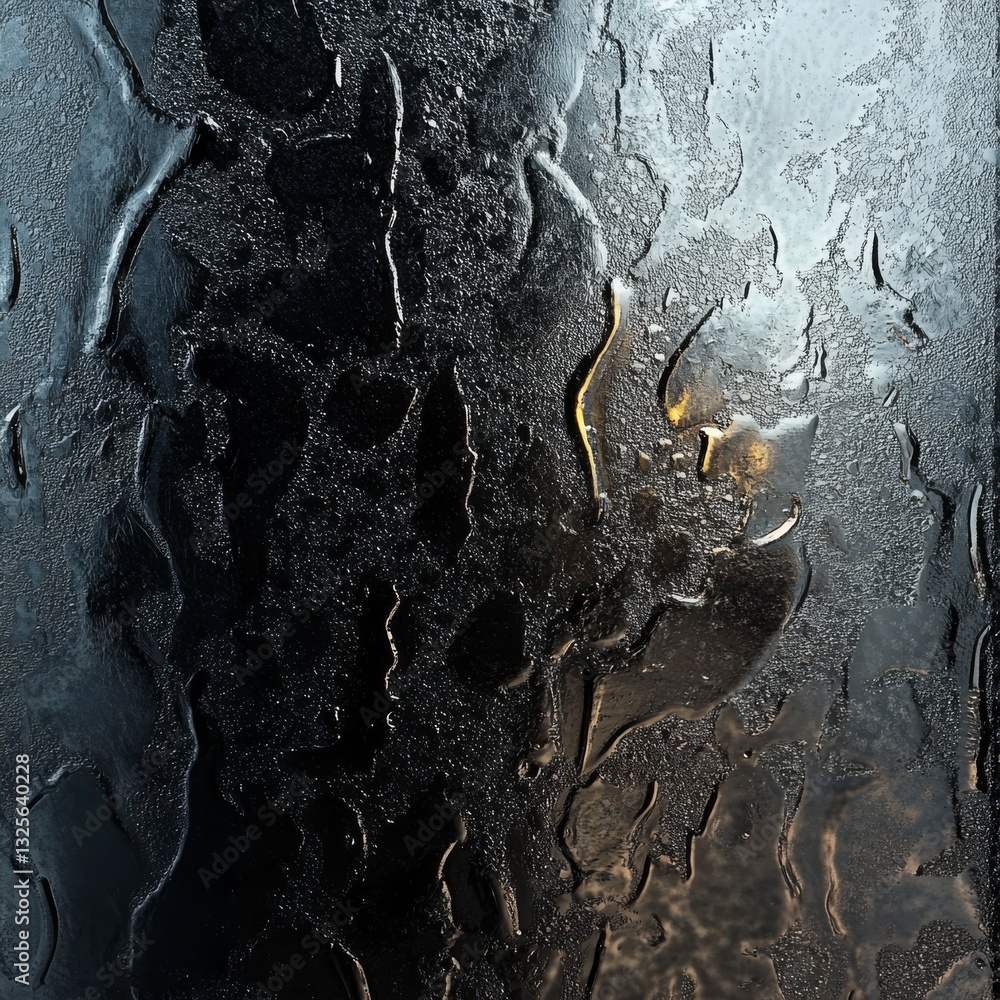 Poster Abstract Dark Matter: Reflective Texture with Water Droplets and Subtle Light Play