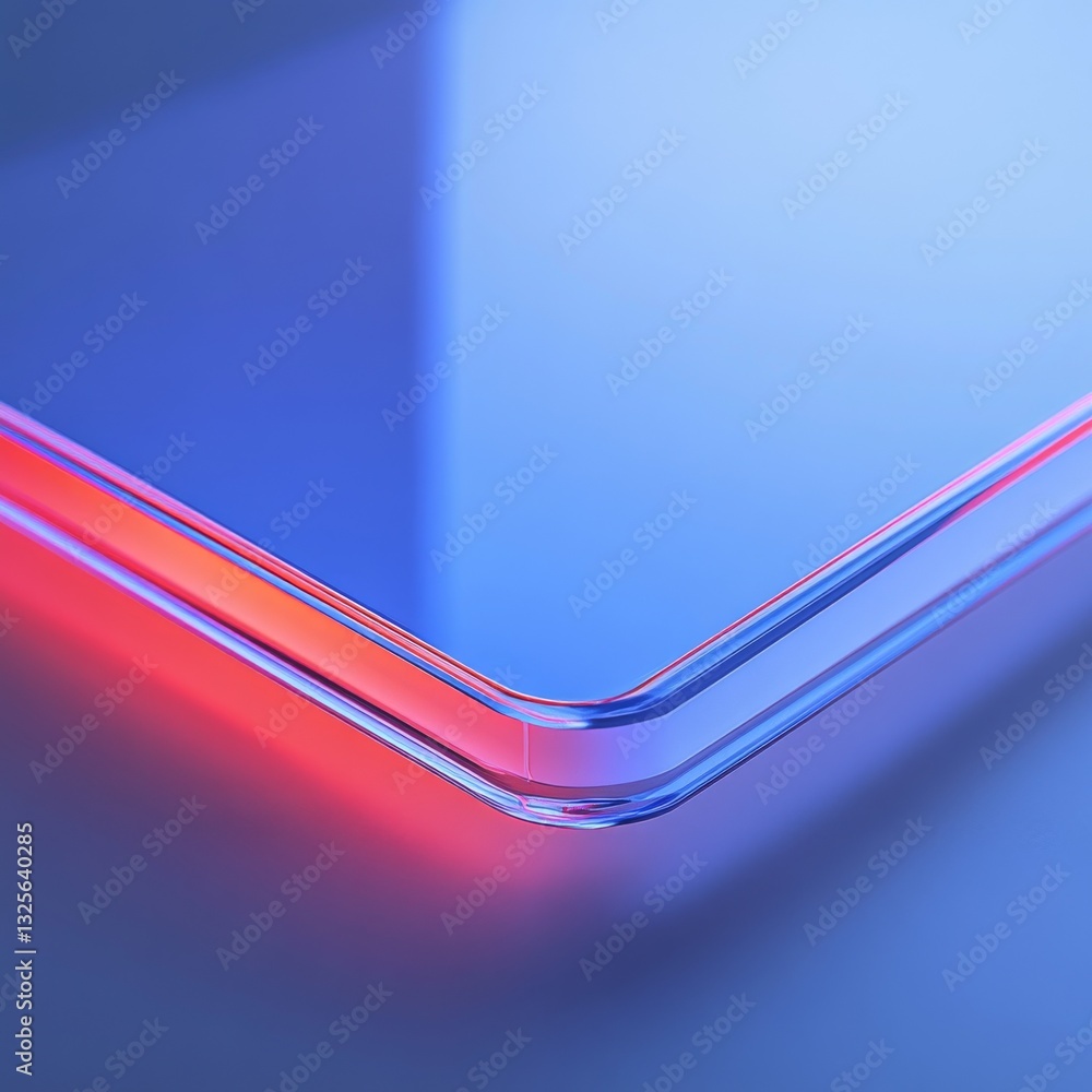 Poster abstract glowing edge: a study in light, color, and form on a smooth surface.