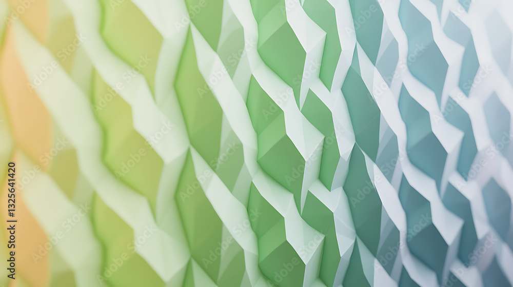 Poster dynamic geometric patterns displaying gradient colors abstract design digital art environment modern