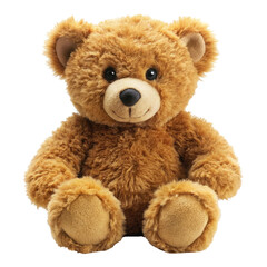 Obraz premium brown teddy bear isolated on transparent white background, clipping path