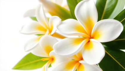 Lowangle Close Pristine White Plumeria