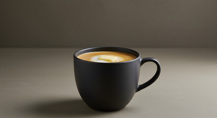 A modern bulletproof coffee prepared with coffee, butter, and MCT oil in a sleek cup for a high-energy start