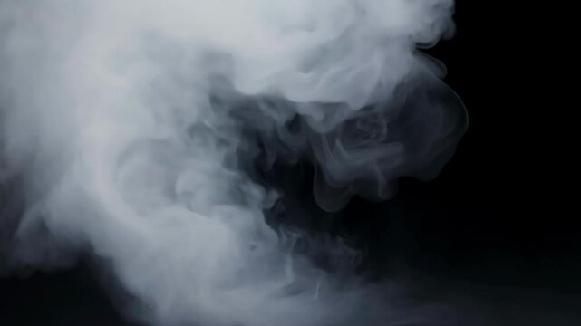 A voluminous white smoke cloud, adding fullness and depth to designs.