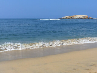Sandy beach of Punta Hermosa in Peru. Punta Hermosa is a popular beach town not far from Lima.