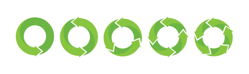 circle row flat vector design