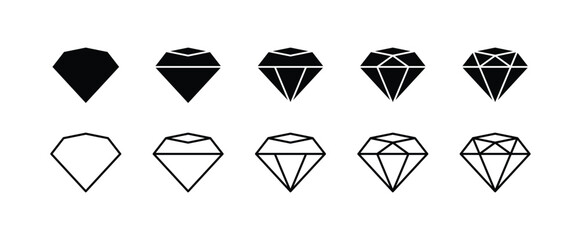 Diamond icon collection