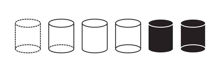 Cylinder shape icons
