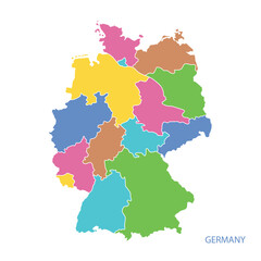 Germany map flat design