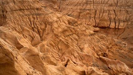 beautiful sandy red mountains. desert