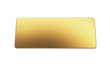 Golden ticket on transparent background representing vip access or winning