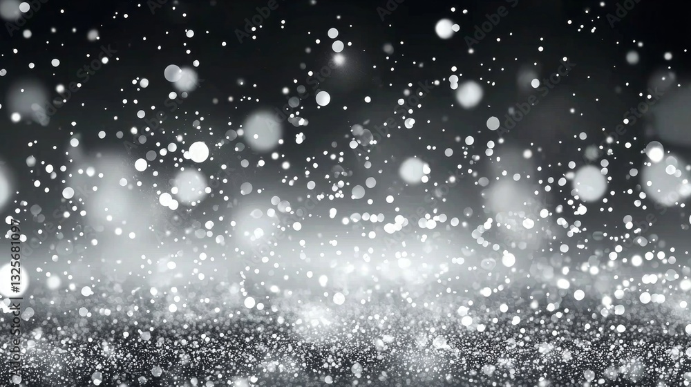 Poster dynamic background animation with vibrant silver elements in motion.