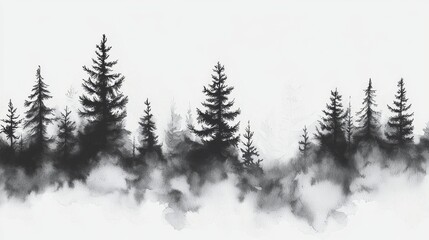 Captivating monochrome landscapes in a minimalist style 