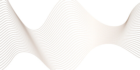 Abstract wavy lines on transparent background with grey smooth element swoosh speed wave modern stream background. Digital futuristic technology concept banner background. Wave business curve lines,