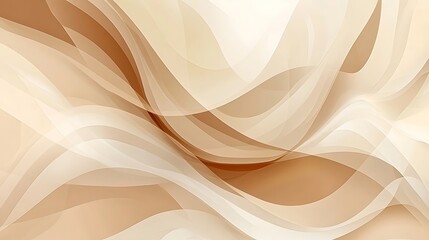 Abstract beige and white wave background.