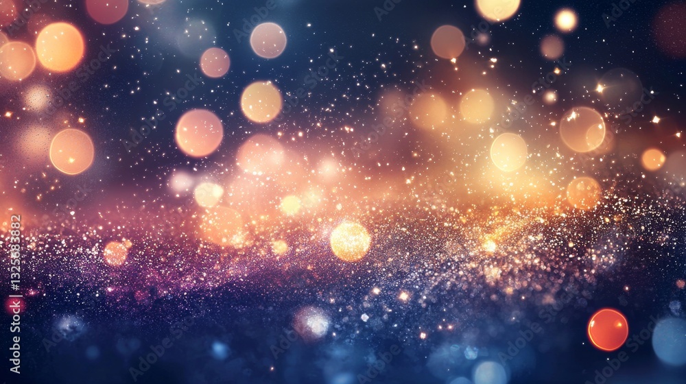 Poster ethereal backdrop showcasing a dynamic interplay of colors and shine.