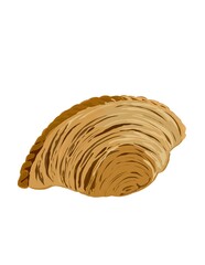 Hand drawn illustration of spiral curry puff.