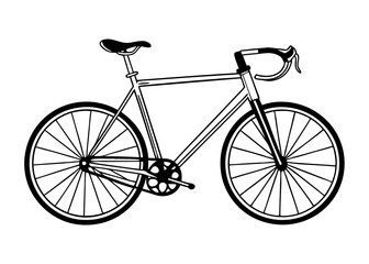 vintage bicycle vector illustration, vector of a bicycle 