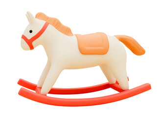 3d toy rocking horse, pony