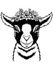 Floral Goat