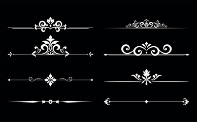Vintage set. Floral elements for design monograms, invitations, frames, menus and labels. Graphic design of the website, cafes, boutiques, hotels, wedding invitations.