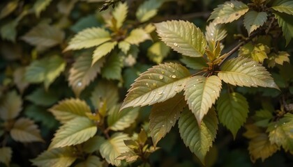  Lush Green Spring Leaves Background Creating a Refreshing and Tranquil Atmosphere