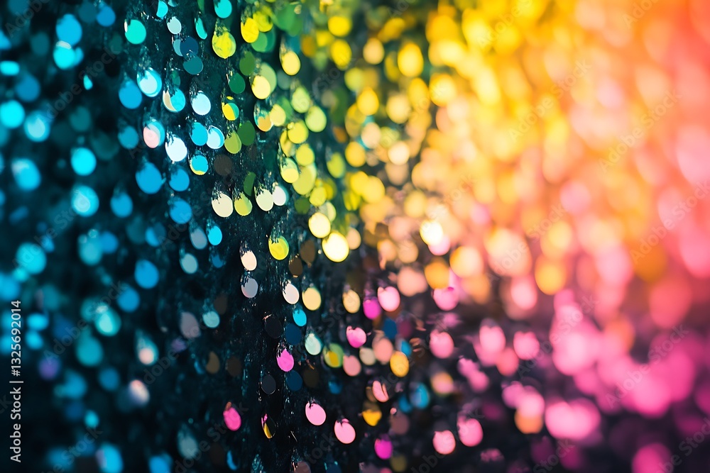 Fototapete colorful sequin texture with soft gradient effect