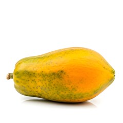 Papaya fruit image on white background.Ai generated
