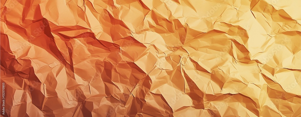 Poster textured layers: a close-up captures the intricate folds and textures of crumpled paper. the play of