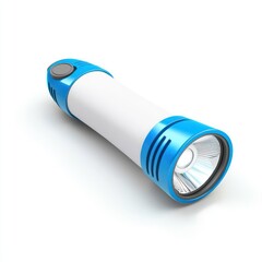 3D emergency flashlight icon against a white background, designed for safety and preparedness visuals.