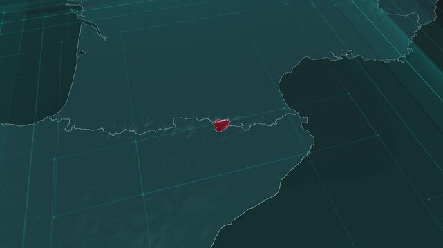 Zoom in to the map of Andorra, with text and textless.