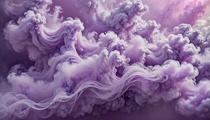 Obraz premium Swirling purple clouds with ethereal mood
