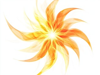 Naklejka premium Fiery Sunburst