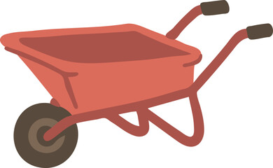 handdrawn wheelbarrow illustration