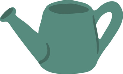 handdrawn watering can illustration