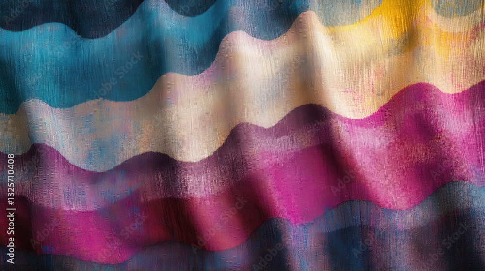 Canvas Prints contemporary textile design with soft gradients
