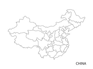 china map outline