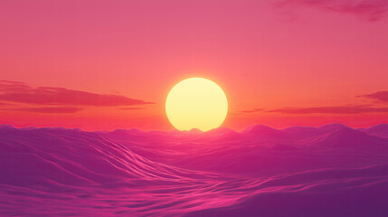 A Vivid Red and Orange Sunset Sky with Gradients for Captivating Evening Views