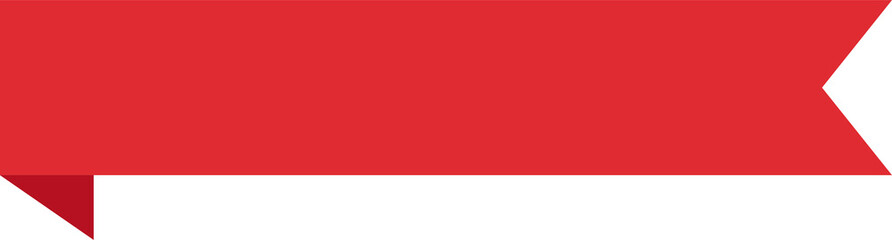 Obraz premium Red Bookmark Labels - Flat Design Illustration