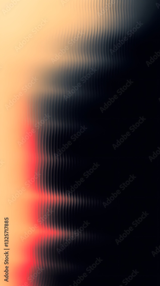 Poster abstract image depicting light gradient with patterned dark backdrop