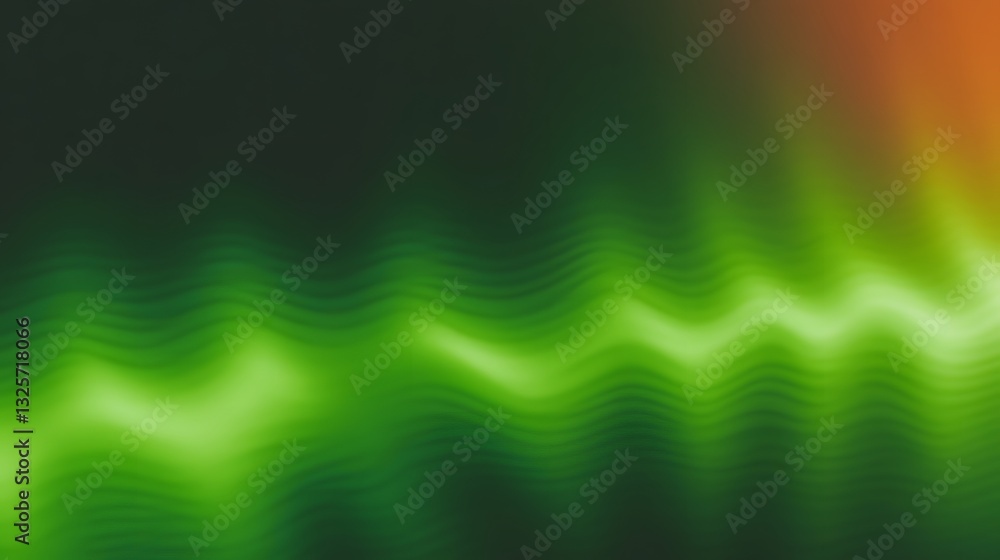 Poster abstract digital composition features undulating lines and gradient colors