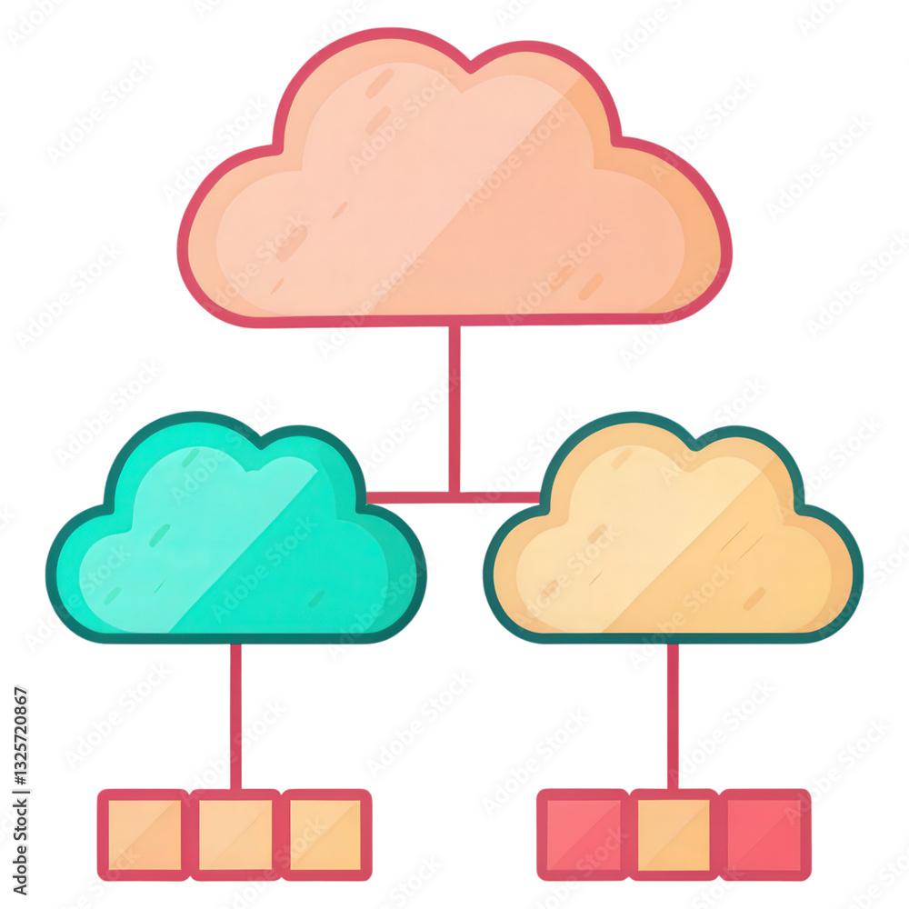 Poster supply chain optimization, a visual representation of a cloud-based supply chain management system f