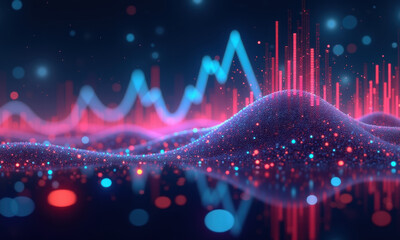 Abstract Data Visualization, Tech Background - Abstract backgrounds